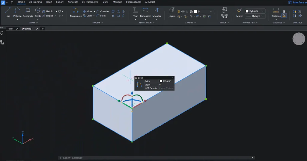 BricsCAD Manipulator használata