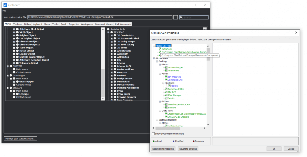 AutoCAD-ről BricsCAD-re váltás - BricsCAD testreszabása