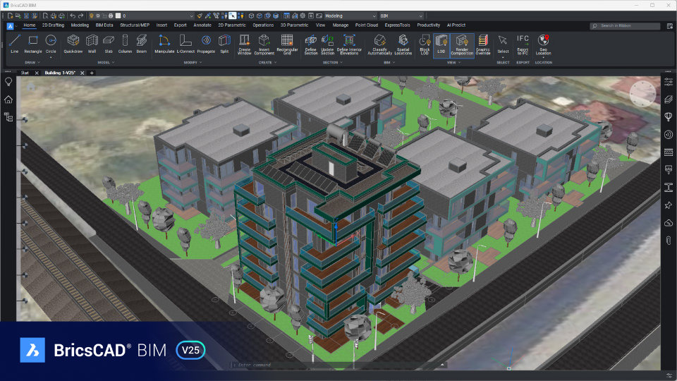 BricsCAD V25 újdonságok - BIM