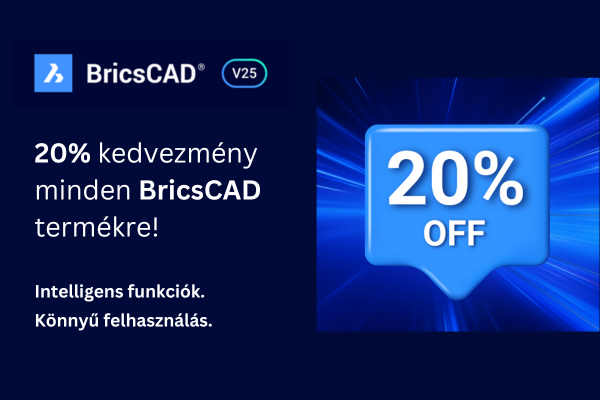 20%-os BricsCAD kedvezmény