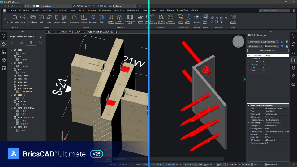 BricsCAD V25 újdonságok - Ultimate