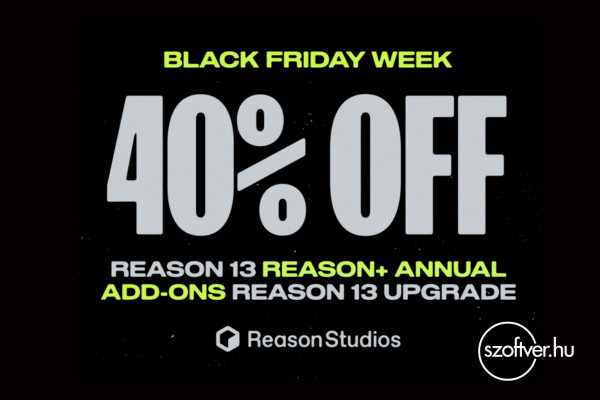 Black Friday Week a Reason Studios-nál: 40% kedvezmény!