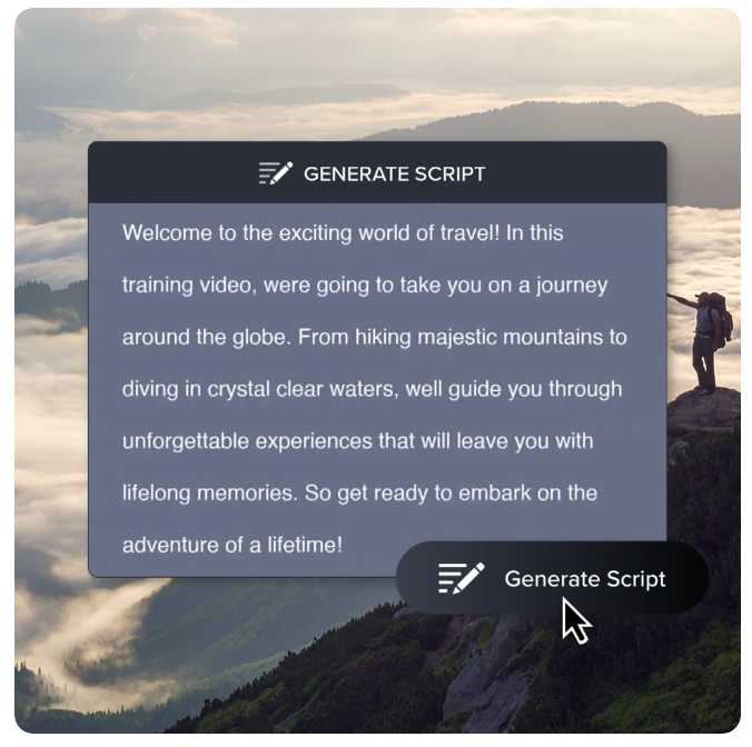 TechSmith Camtasia Audiate: AI script generálás