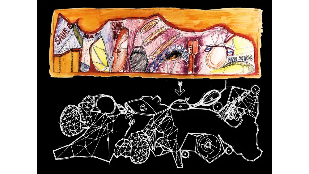 Kép Archigram's Living City kiállításáról (1963) (Image credit: Archigram)