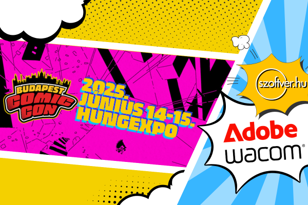 2025 Comic Con programok: Szoftver.hu, Adobe, Wacom