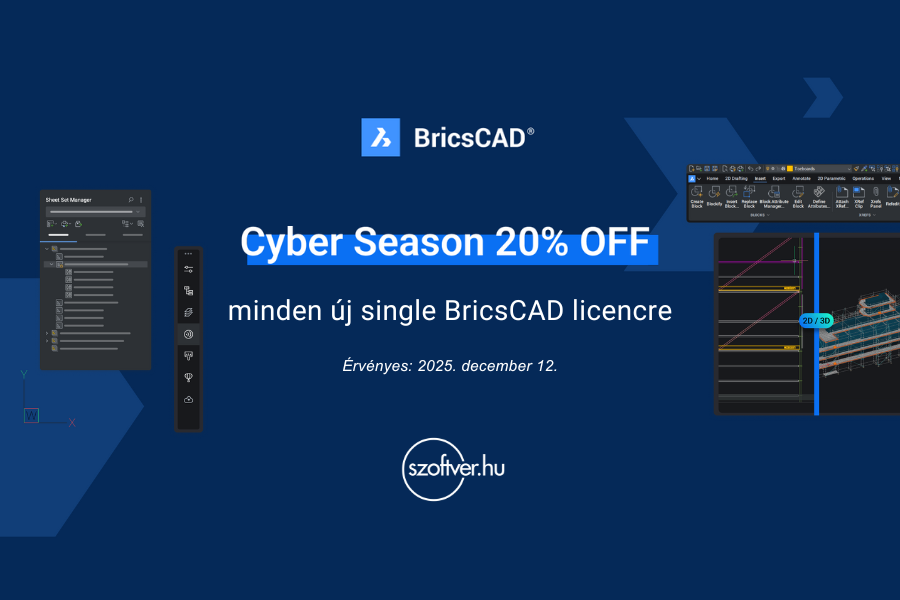 BricsCAD Cyber Season 2025: 20% kedvezmény