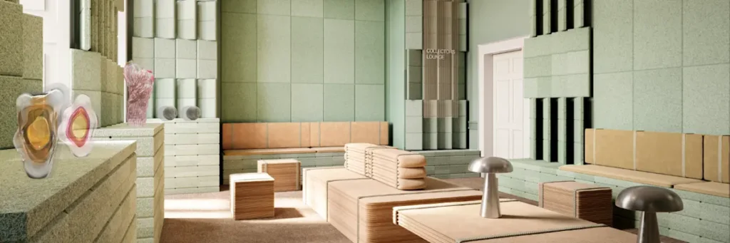 Belsőépítészet és SketchUp - Tola Ojuolape Studio, Collectors’ Lounge