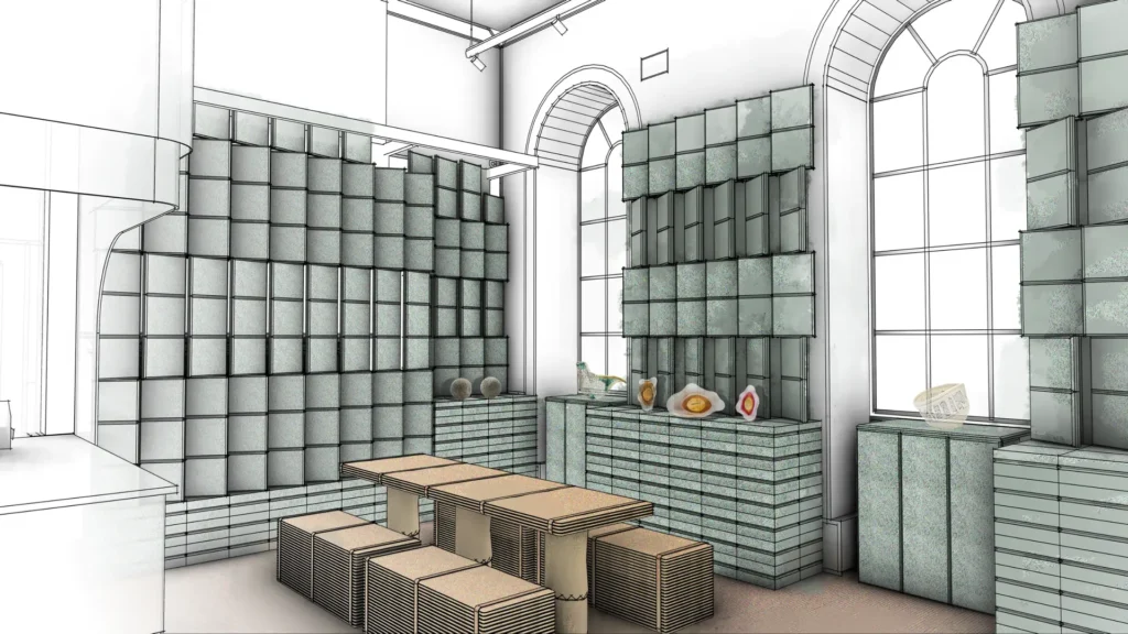 Belsőépítészet és SketchUp - Tola Ojuolape Studio, Collectors’ Lounge plan