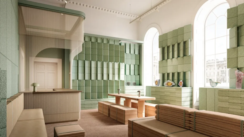 Belsőépítészet és SketchUp - Tola Ojuolape Studio, Collectors’ Lounge 2nd angle