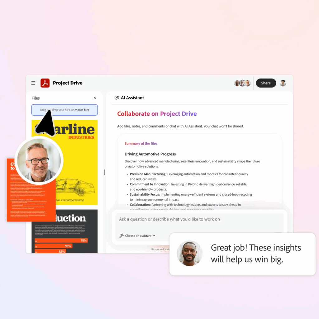 Adobe Acrobat Studio: Csevegés alapú AI az intelligensebb PDF szerkesztéshez