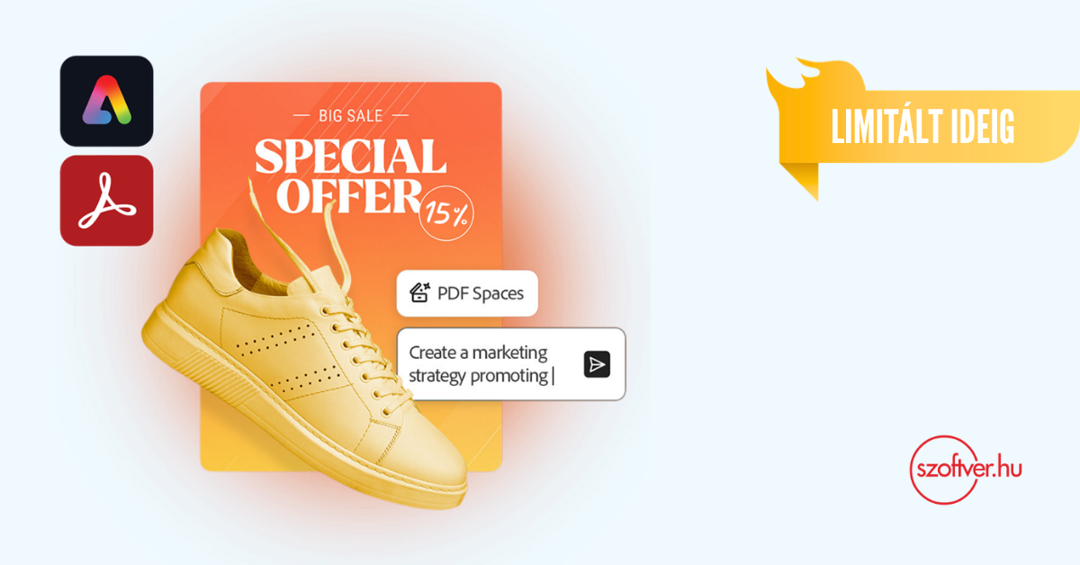Adobe Acrobat Studio 15% kedvezménnyel korlátozott ideig