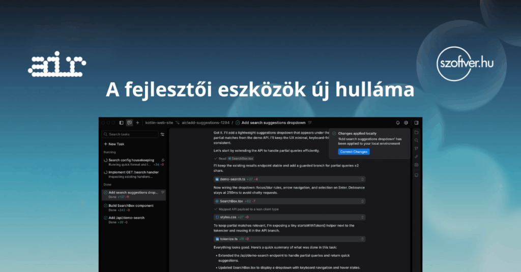 Új fejlesztői környezet: JetBrains Air