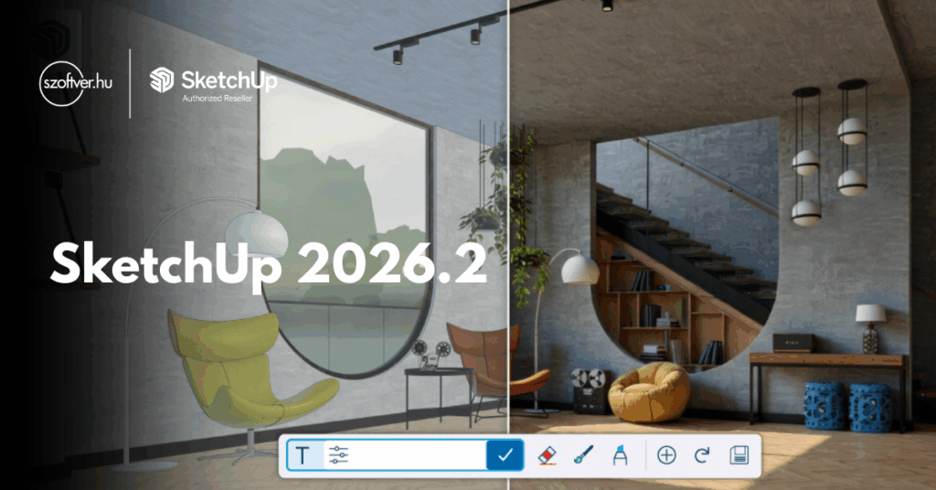 Íme a legújabb funkciók és fejlesztések a SketchUp 2026.2 verzióban