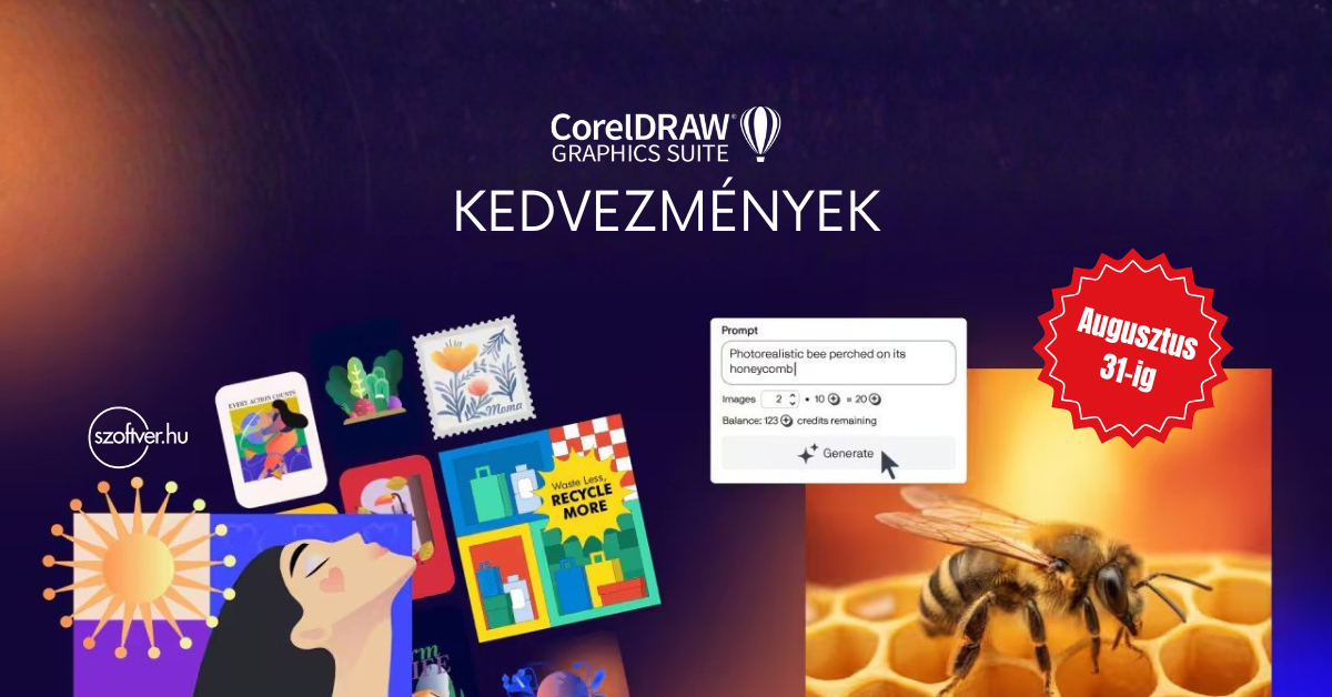 Nyár végi CorelDRAW Graphics Suite kedvezmények - akár 40%