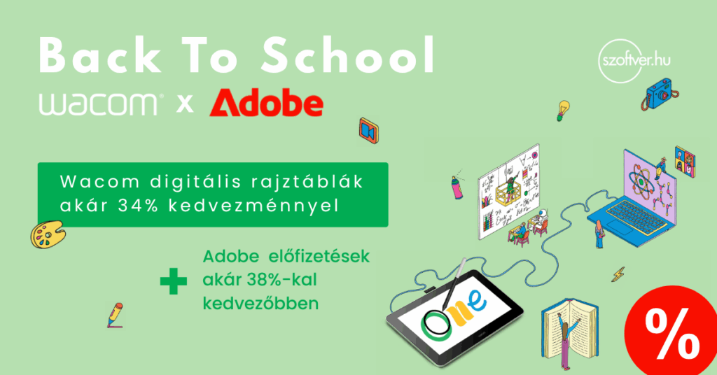 Back To School: Wacom és Adobe kedvezmények